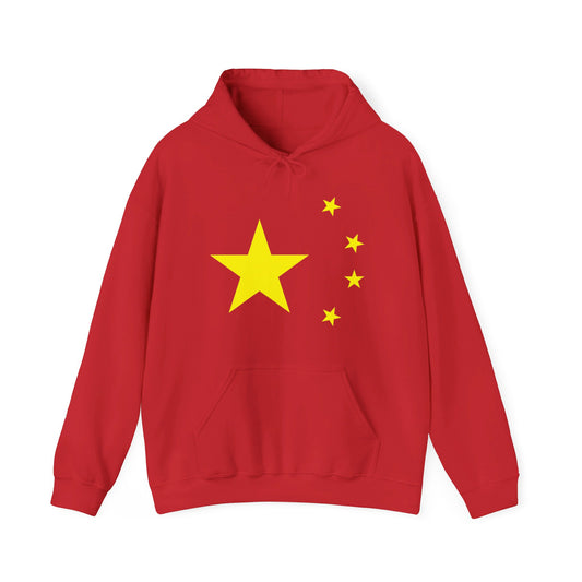 Chinese Communist Red Flag with Yellow Stars China Leftist CCP People's Republic of China Hoodie Unisex Heavy Blend™ Hooded Sweatshirt