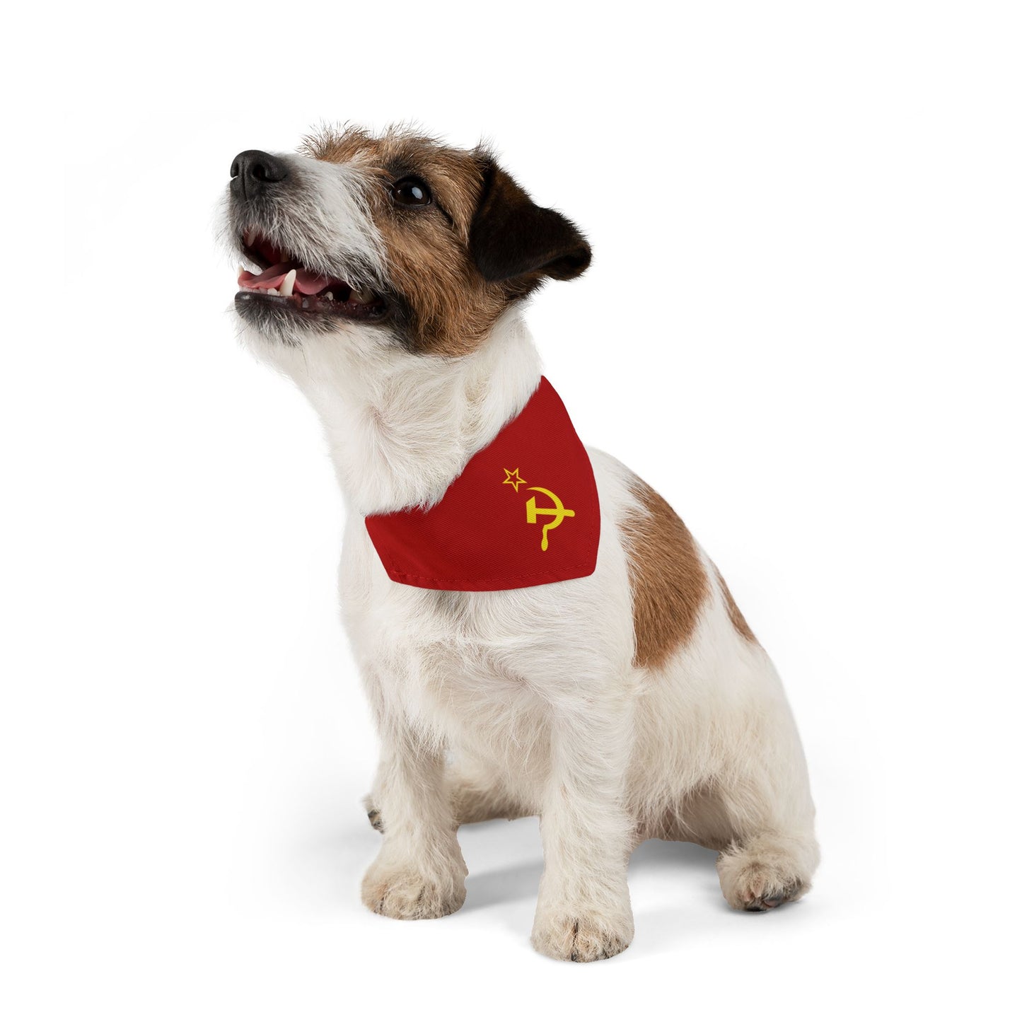 Communist Dog Hammer and Sickle Socialist Pet Bandana Collar