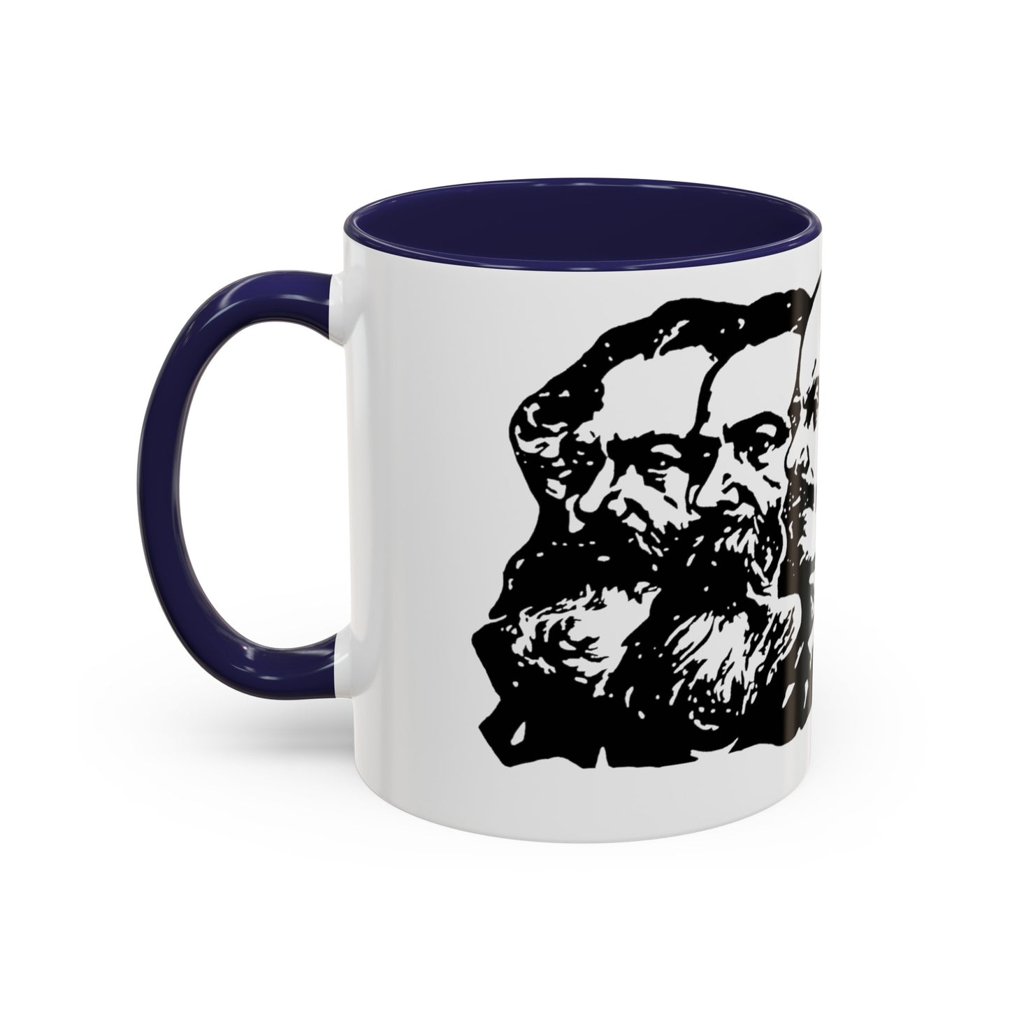 Marx Engels Lenin Stalin and Mao Communist Marxist Accent Coffee Mug