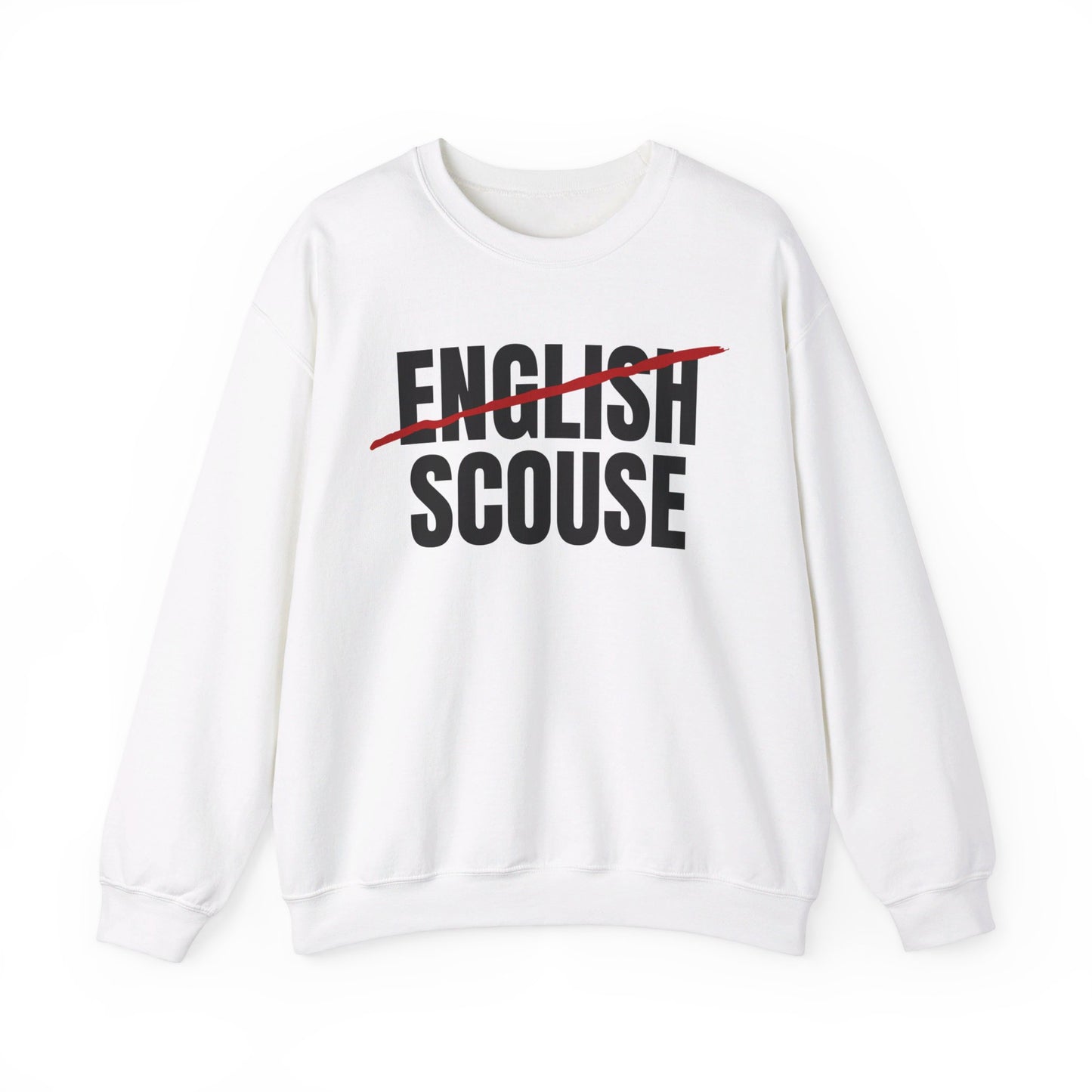 Scouse Not English Liverpool Scouser People's Republic of Liverpool Unisex Heavy Blend Crewneck Sweatshirt