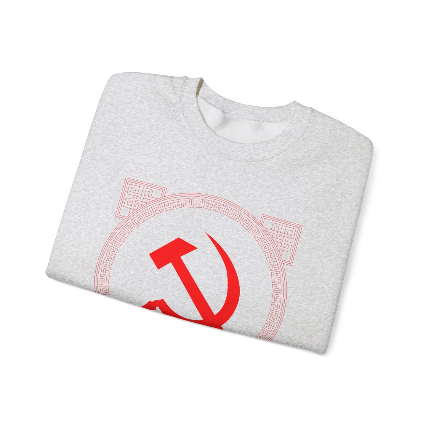 Communist Hammer and Sickle with Chinese East Asian Style Boarder Leftist Socialist Unisex Heavy Blend™ Crewneck Sweatshirt