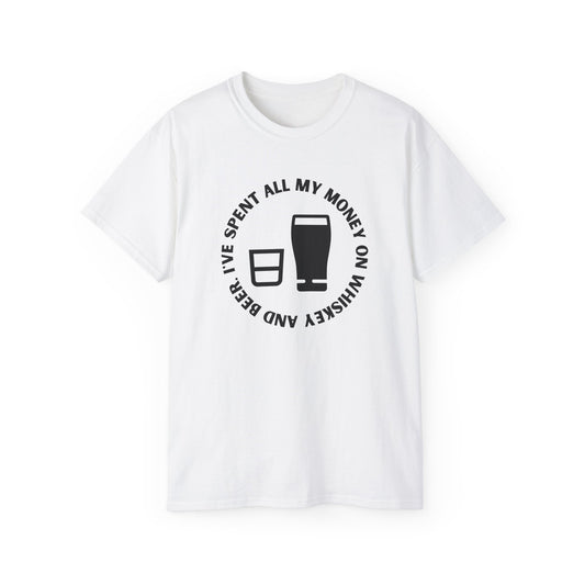 The Dubliners The Wild Rover I've Spent All My Money On Whiskey and Beer Irish Folk Music Luke Kelly Unisex Ultra Cotton Tee