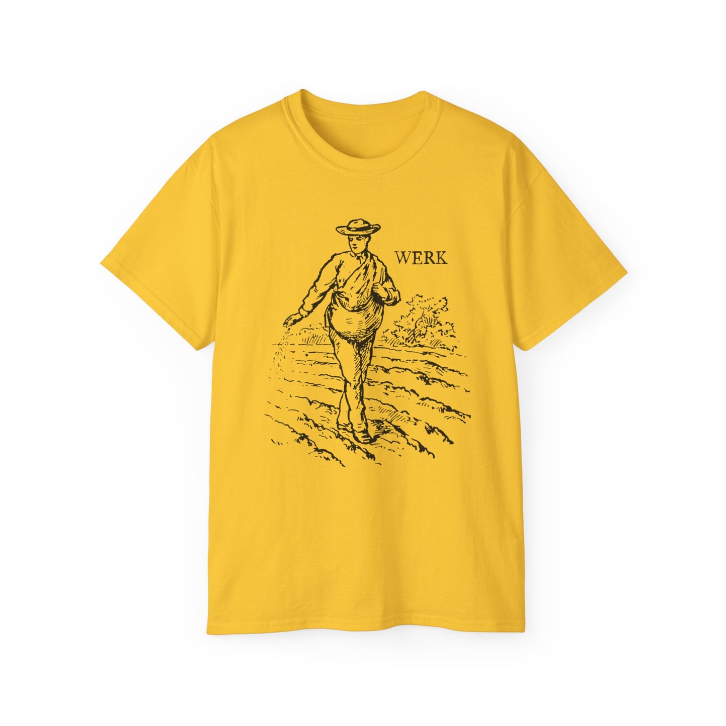 LGBTQ Plus Werk Vintage Farmer Sowing Seeds Gay Lesbian Queer Trans Unisex Ultra Cotton Tee