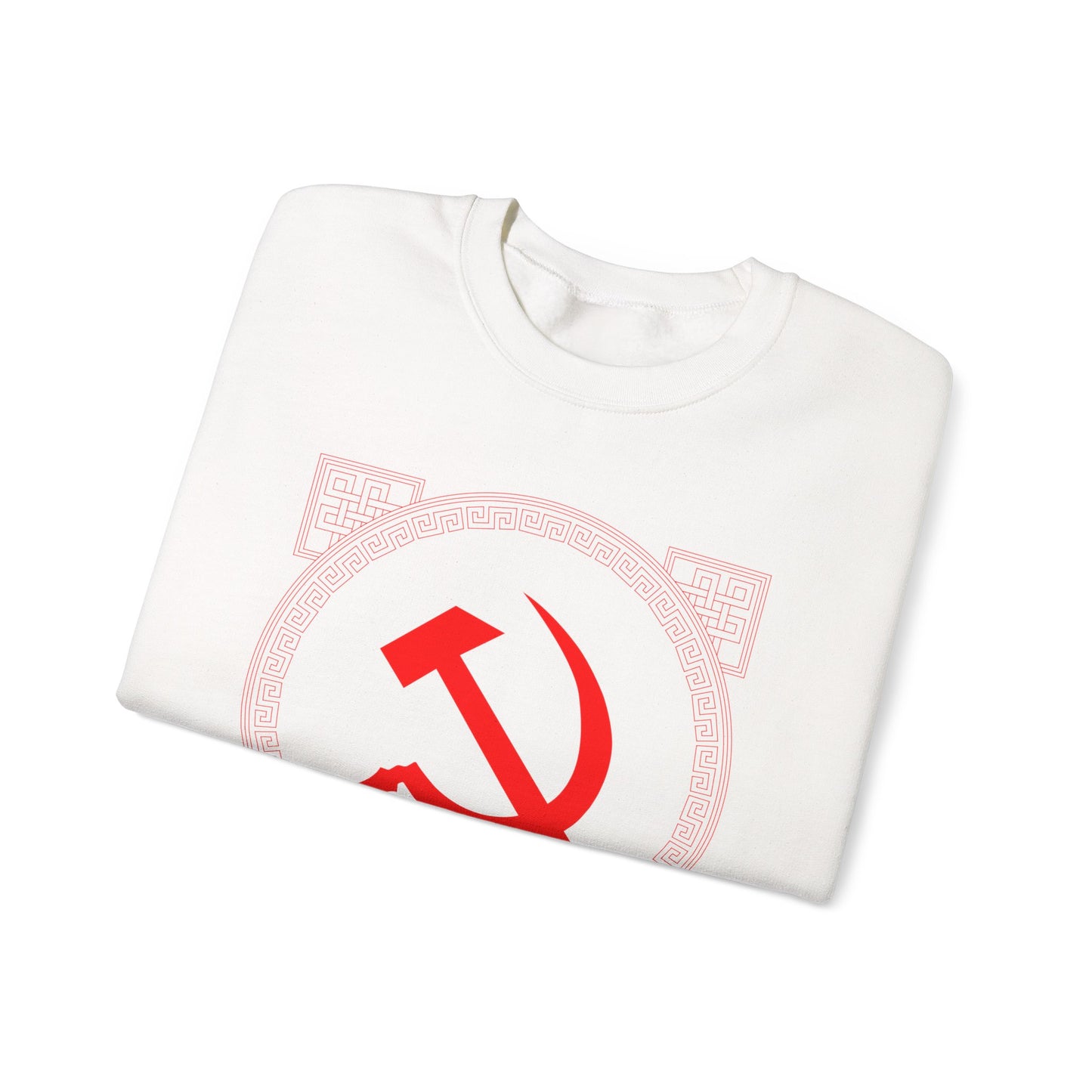 Communist Hammer and Sickle with Chinese East Asian Style Boarder Leftist Socialist Unisex Heavy Blend™ Crewneck Sweatshirt