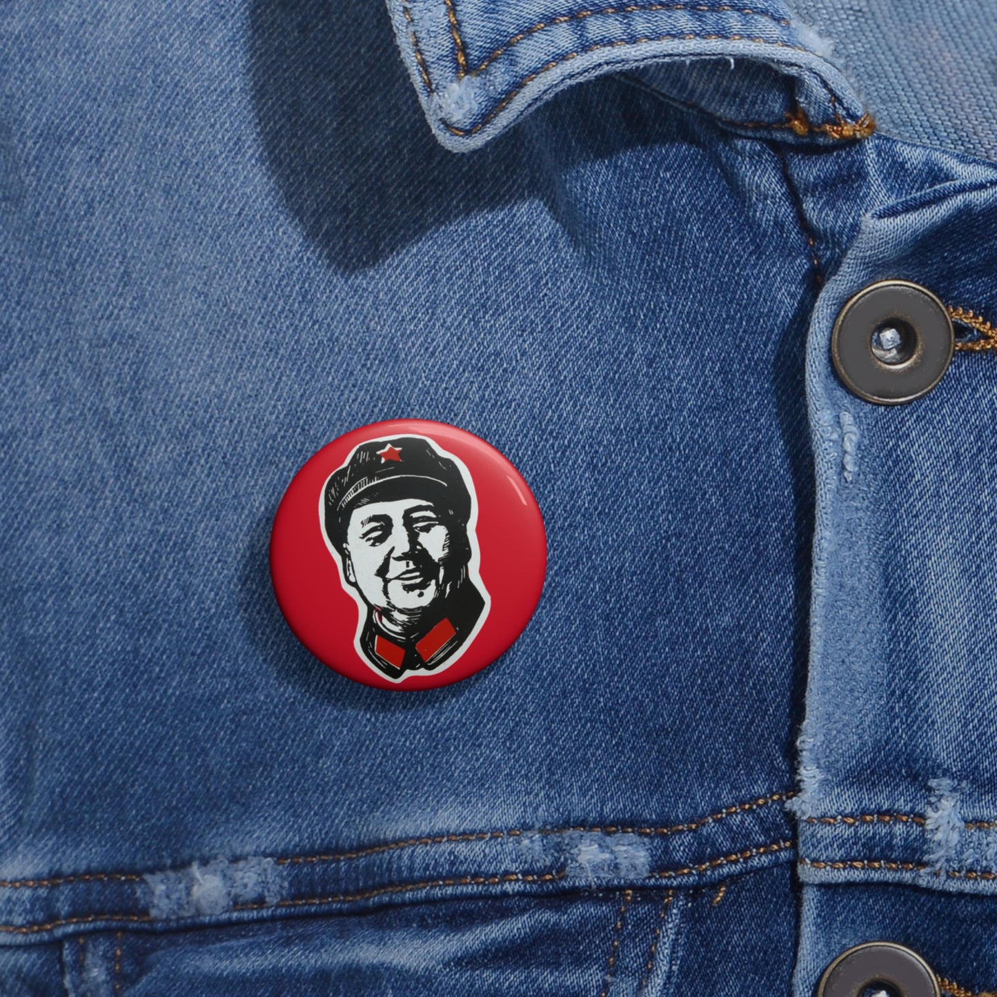 Chairman Mao Zedong Communist CCP China Pin Badge Button