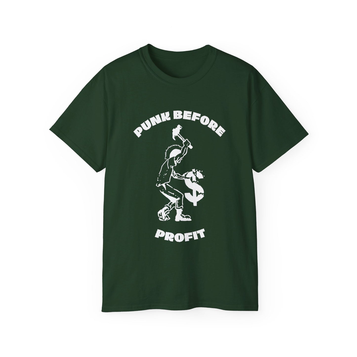 Punk Before Profit Music Anti Capitalist Leftist Unisex Ultra Cotton Tee