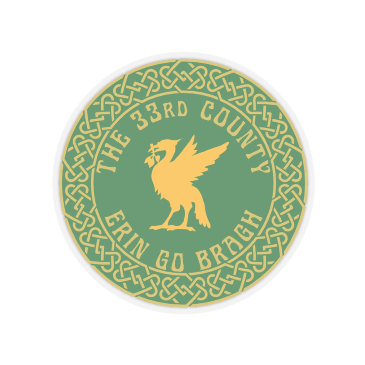 Irish Scouser Liverpool The 33rd County Liverpool Ireland Celtic Liver Bird Scouse Kiss-Cut Sticker