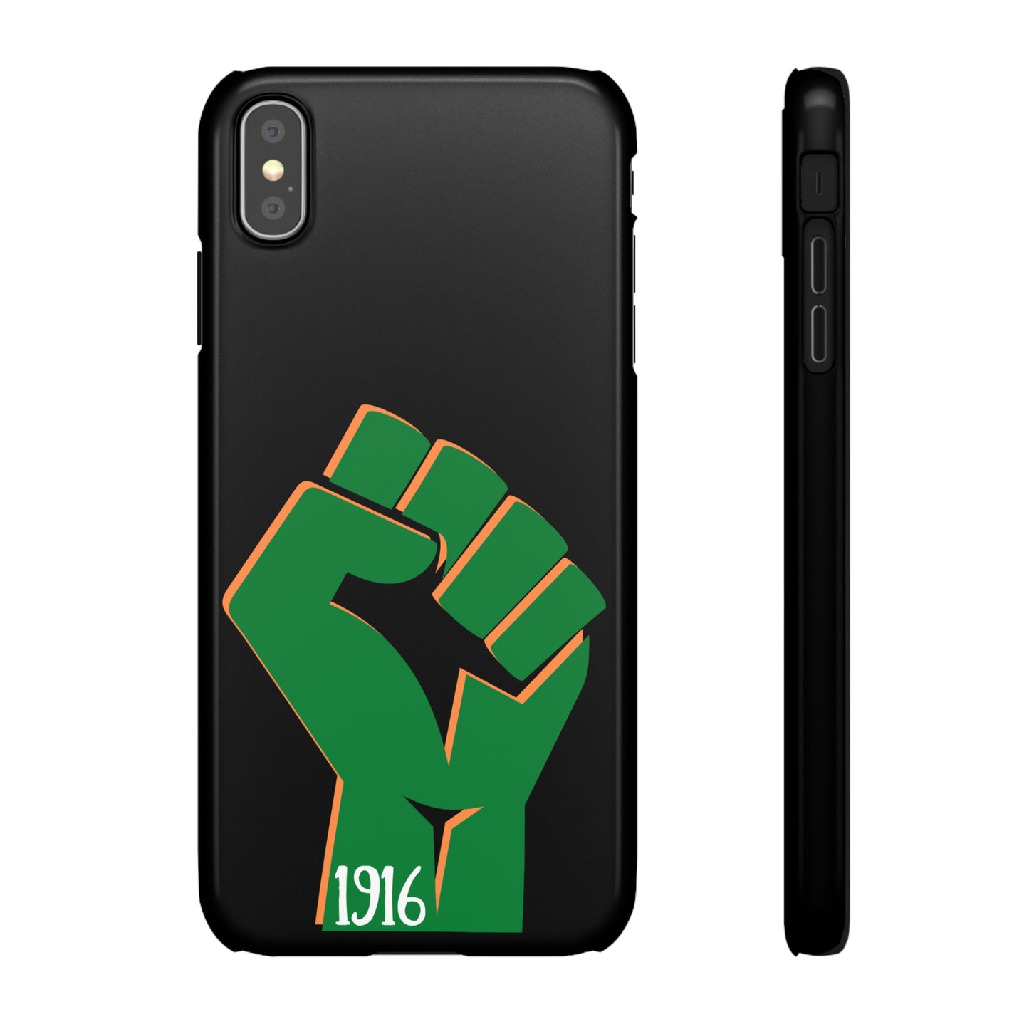 Irish Flag Fist Tricolour 1916 Easter Rising IRA Commemorative iPhone and Samsung Galaxy Snap Phone Cases