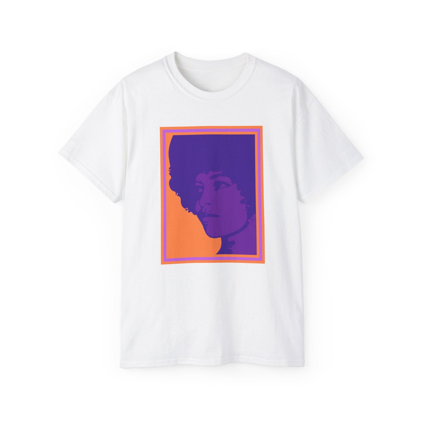 Angela Davis Feminist Activist 70's Retro Leftist BLM Unisex Ultra Cotton Tee