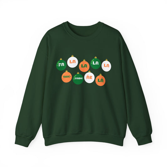 Irish Republican Army Tiocfaidh ár lá United Ireland IRA Deck The Halls Baubles Christmas Jumper Unisex Heavy Blend Crewneck Xmas Sweatshi