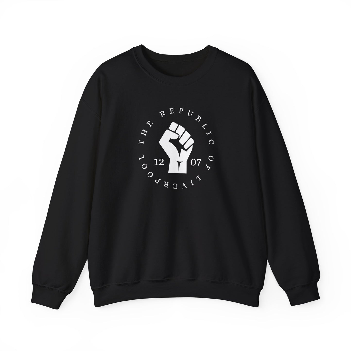 Scouse The Republic of Liverpool 1207 Fist Scouser Unisex Heavy Blend™ Crewneck Sweatshirt