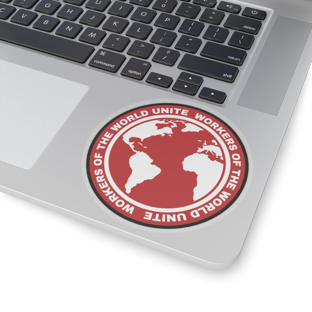 Marxist Workers of The World United Globe May Day Socialist Communist Kiss-Cut Sticker