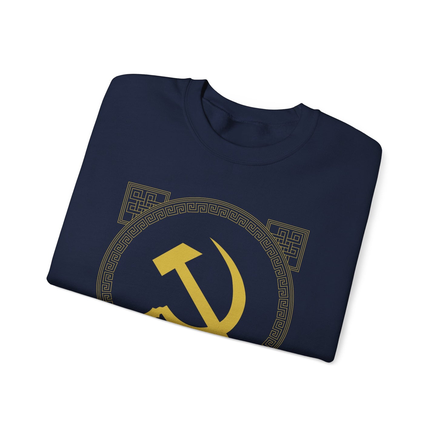 Communist Hammer and Sickle with Chinese East Asian Style Boarder Leftist Socialist Unisex Heavy Blend™ Crewneck Sweatshirt