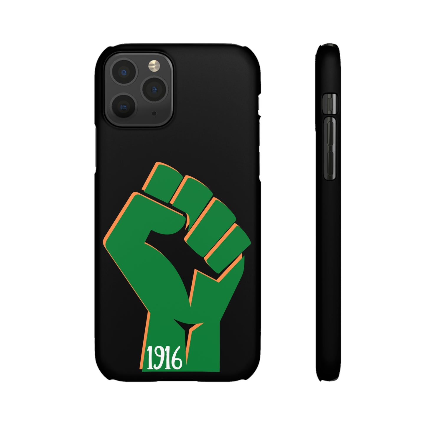 Irish Flag Fist Tricolour 1916 Easter Rising IRA Commemorative iPhone and Samsung Galaxy Snap Phone Cases