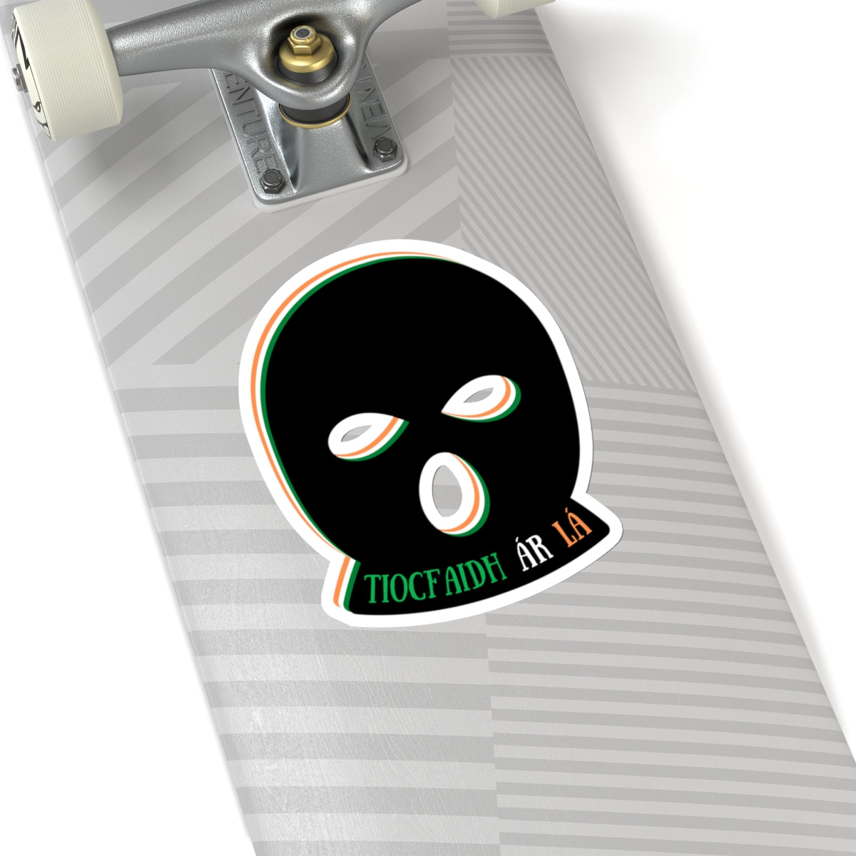 IRA Up The RA Balaclava Tiocfaidh ár lá Freedom Fighter Provo United Ireland Tricolour and Black Kiss-Cut Sticker