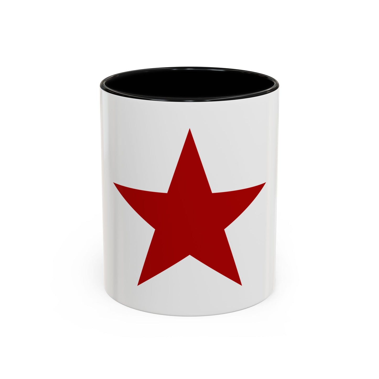 Socialist Red Star Inside Colour Accent Communist 11oz Coffee Mug