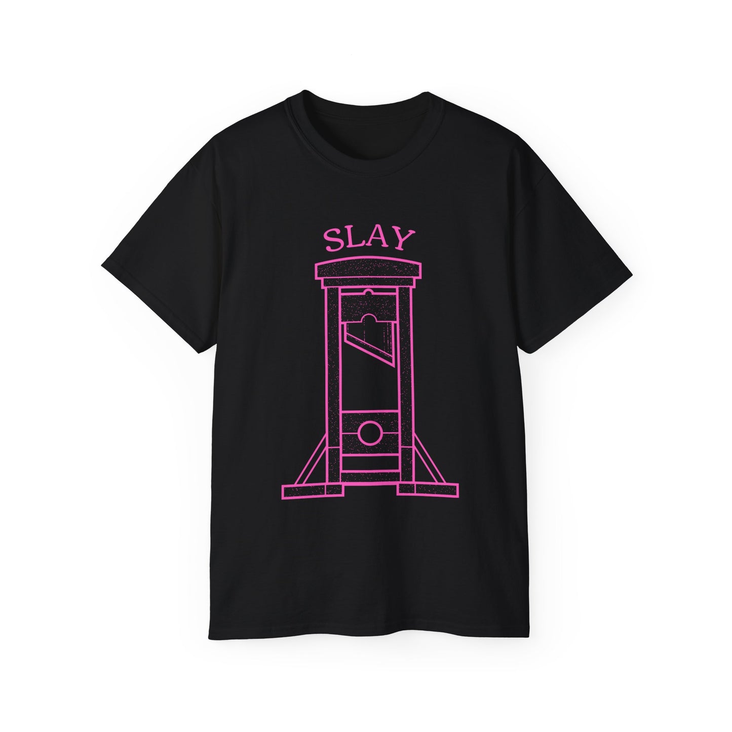 LGBTQ Plus Guillotine Slay Gay Lesbian Queer Drag Revolutionary French Revolution Pride Unisex Ultra Cotton Tee