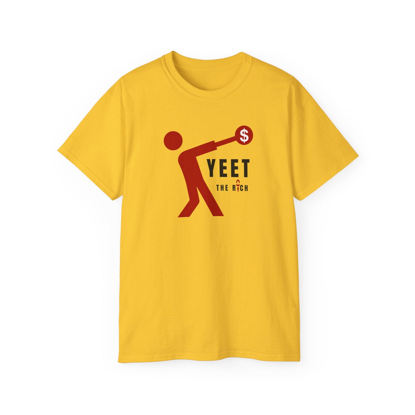 Yeet The Rich Socialist Communist Anti Capitalist Hammer Throw Track and Field Unisex Ultra Cotton Tee