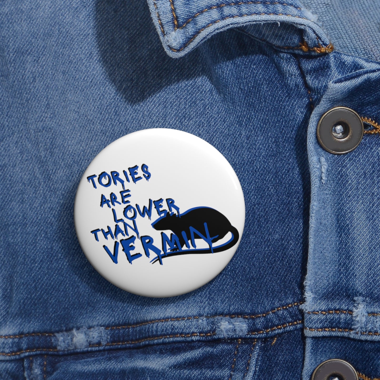 Nye Bevan Tories Are Lower Than Vermin Socialist Labour Party Pin Badge Button