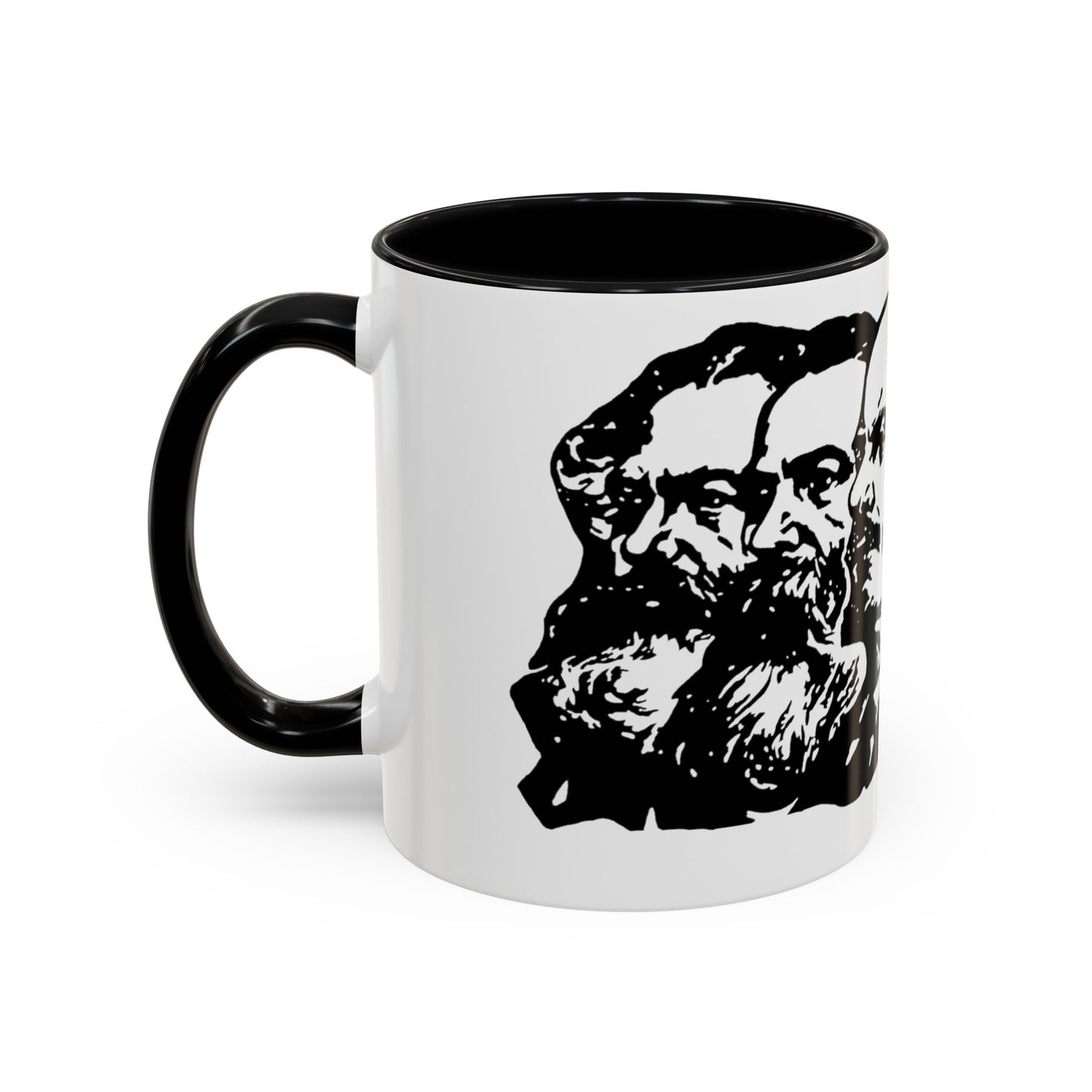 Marx Engels Lenin Stalin and Mao Communist Marxist Accent Coffee Mug