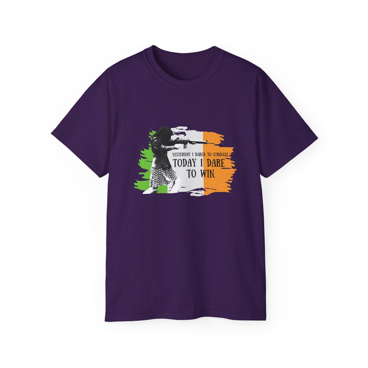 Woman Solider Bernadette Devlin Quote IRA Irish Republican International Woman's Day Unisex Ultra Cotton Tee