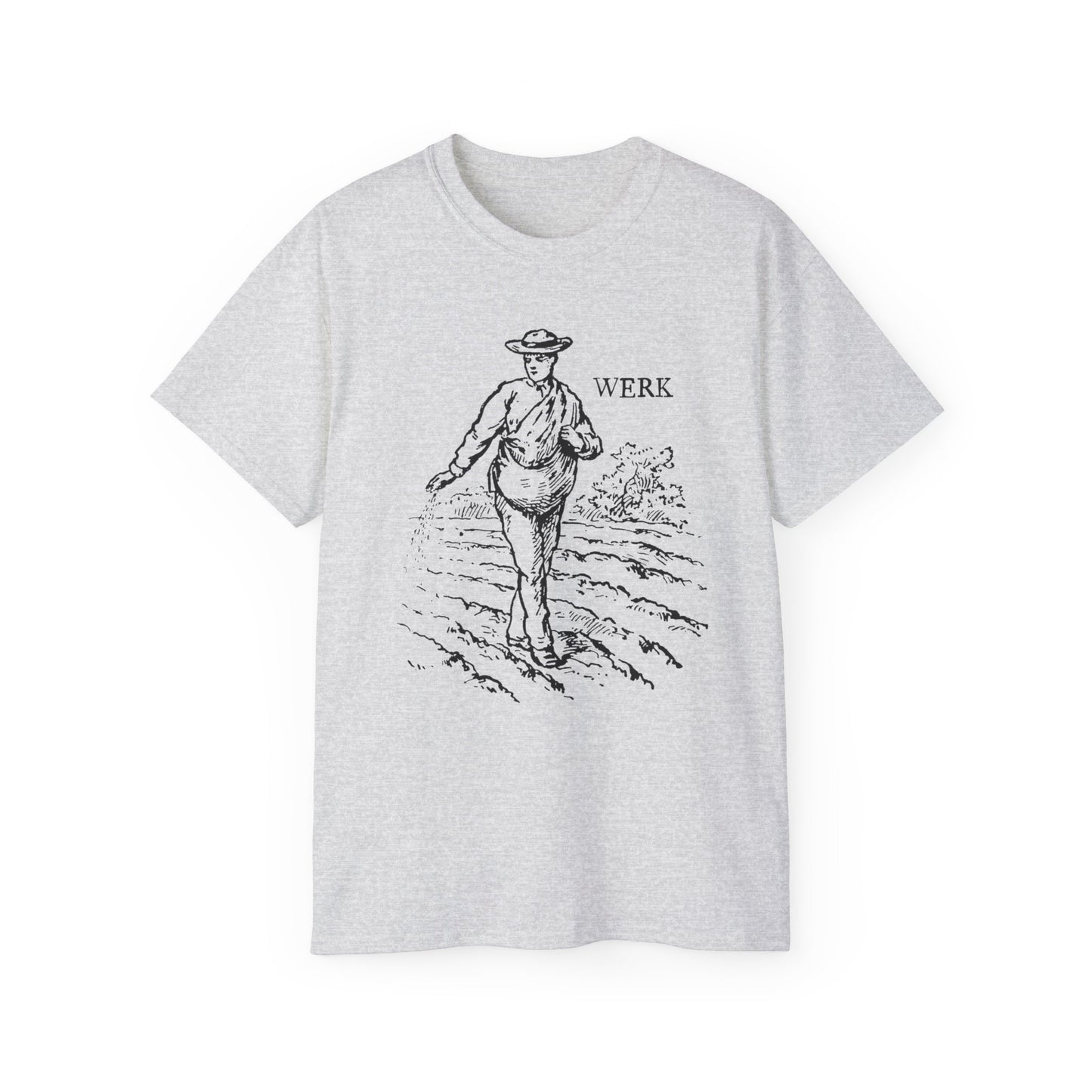 LGBTQ Plus Werk Vintage Farmer Sowing Seeds Gay Lesbian Queer Trans Unisex Ultra Cotton Tee