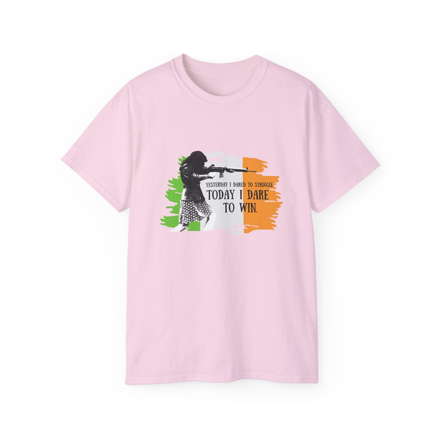 Woman Solider Bernadette Devlin Quote IRA Irish Republican International Woman's Day Unisex Ultra Cotton Tee