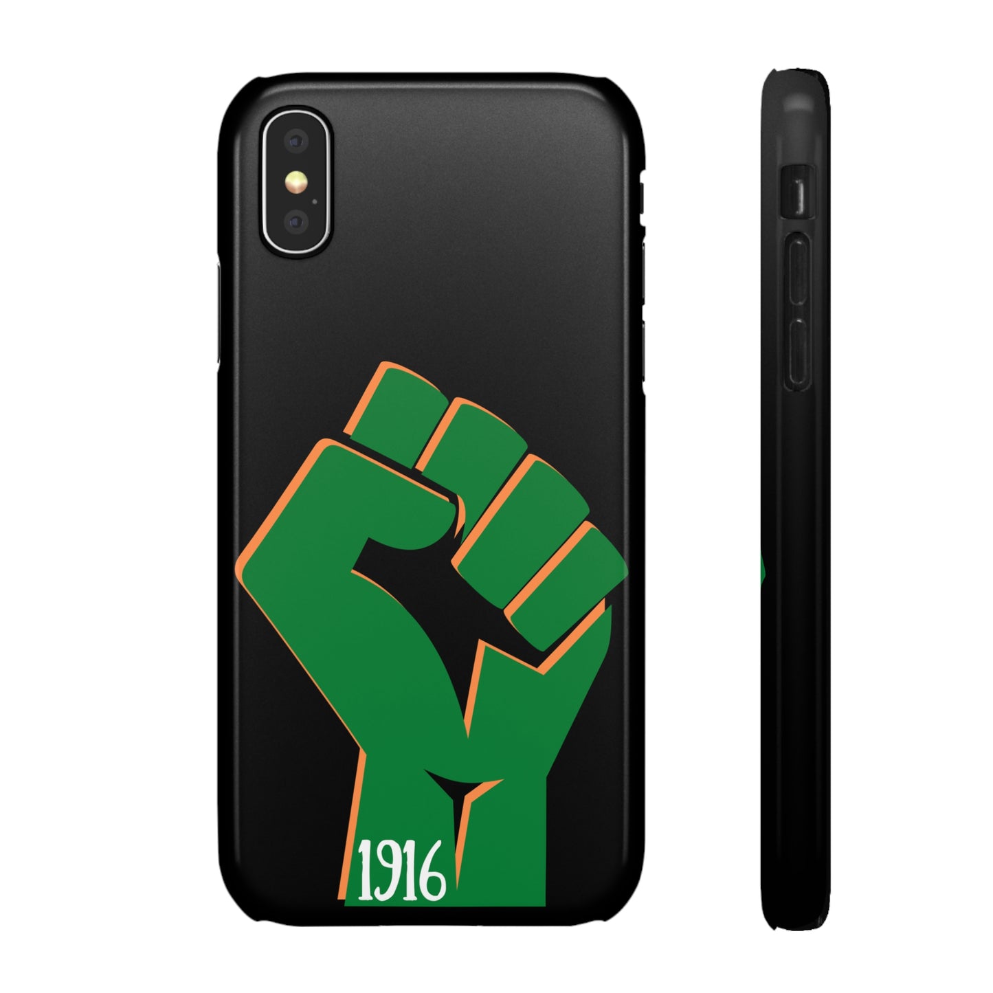 Irish Flag Fist Tricolour 1916 Easter Rising IRA Commemorative iPhone and Samsung Galaxy Snap Phone Cases