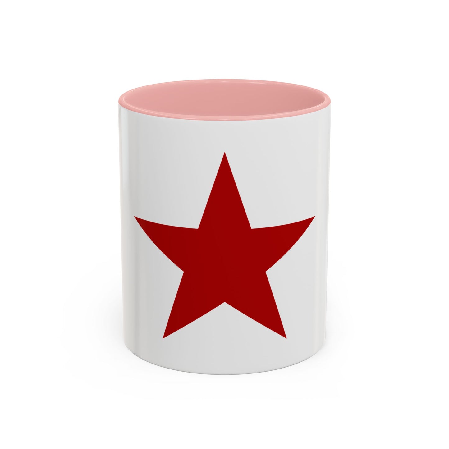 Socialist Red Star Inside Colour Accent Communist 11oz Coffee Mug