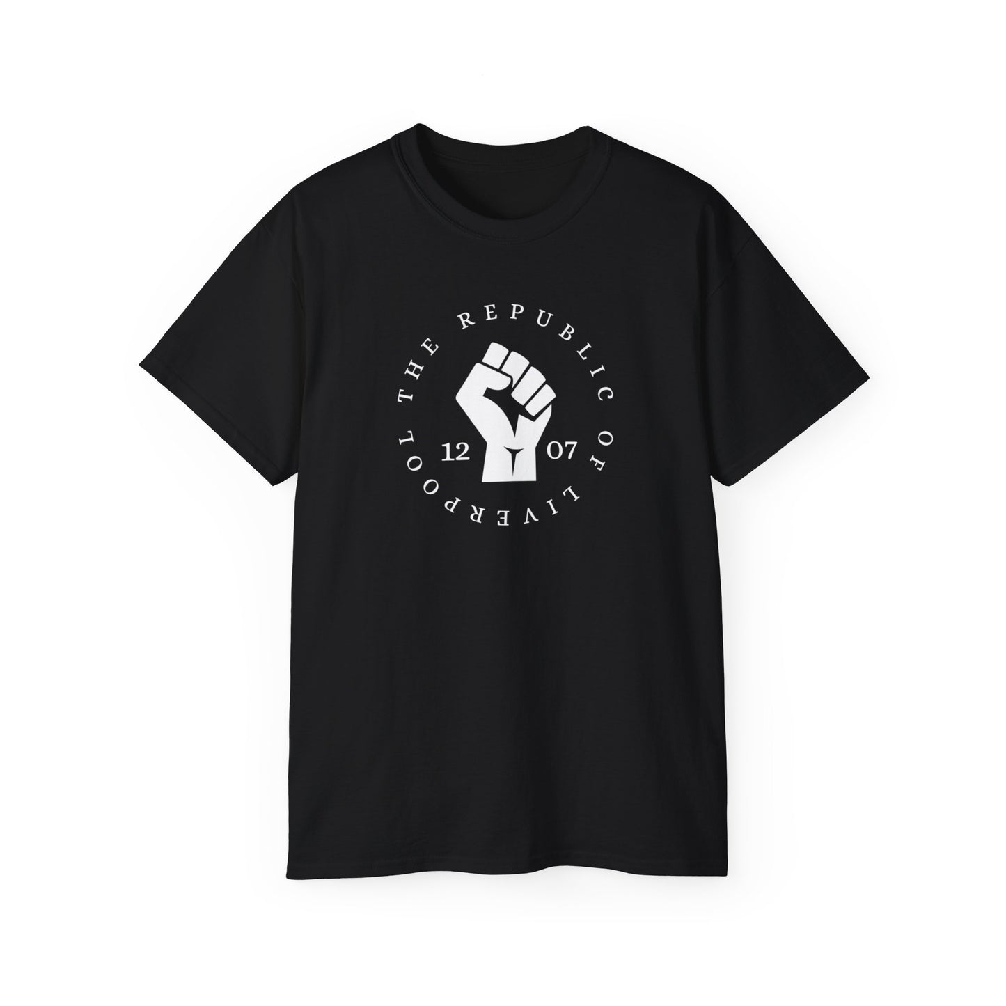 Scouse The Republic of Liverpool 1207 Fist Scouser Unisex Ultra Cotton Tee