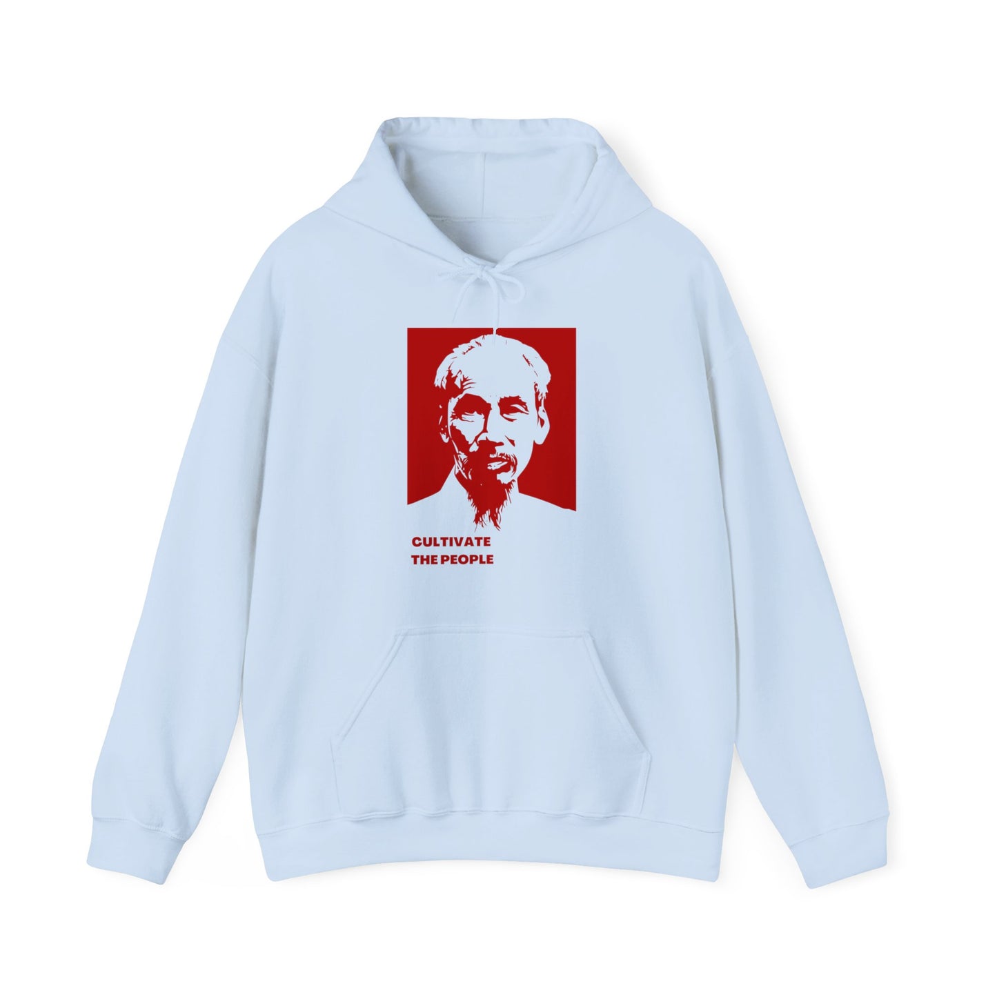 Ho Chi Minh Cultivate The People Vietnam Cold War Revolutionary Uncle Ho Unisex Heavy Blend™ Hooded Sweatshirt