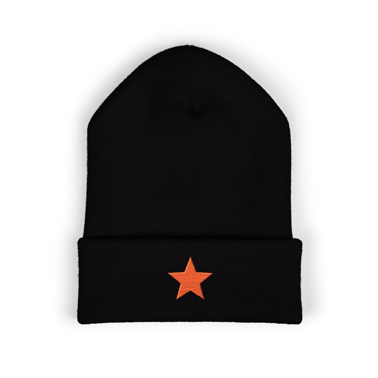 Socialist Embroidered Red Star Communist Leftist Cuffed Beanie Hat
