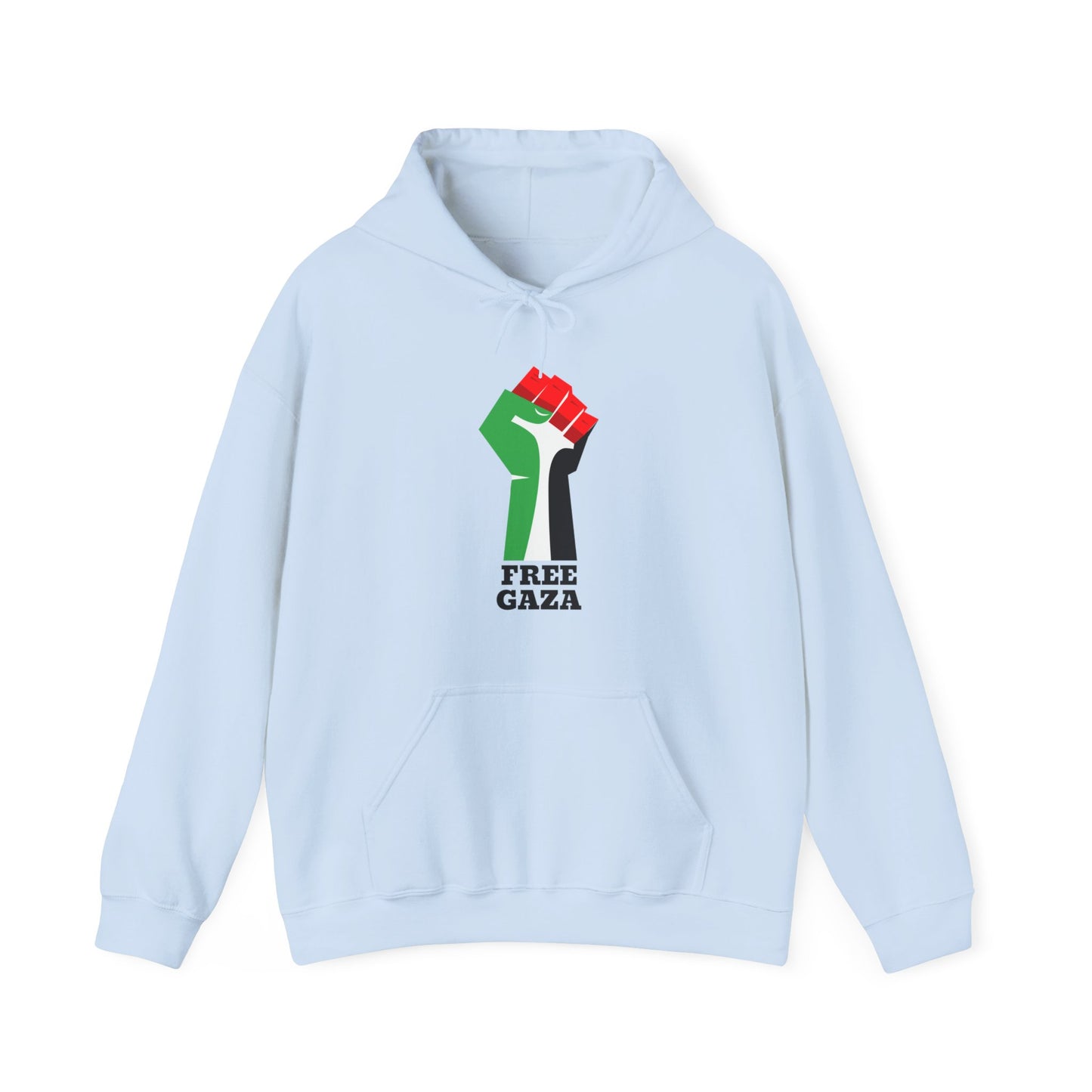 Palestine Free Gaza Palestinian Flag Fist Free Palestine Solidarity Unisex Heavy Blend™ Hooded Sweatshirt