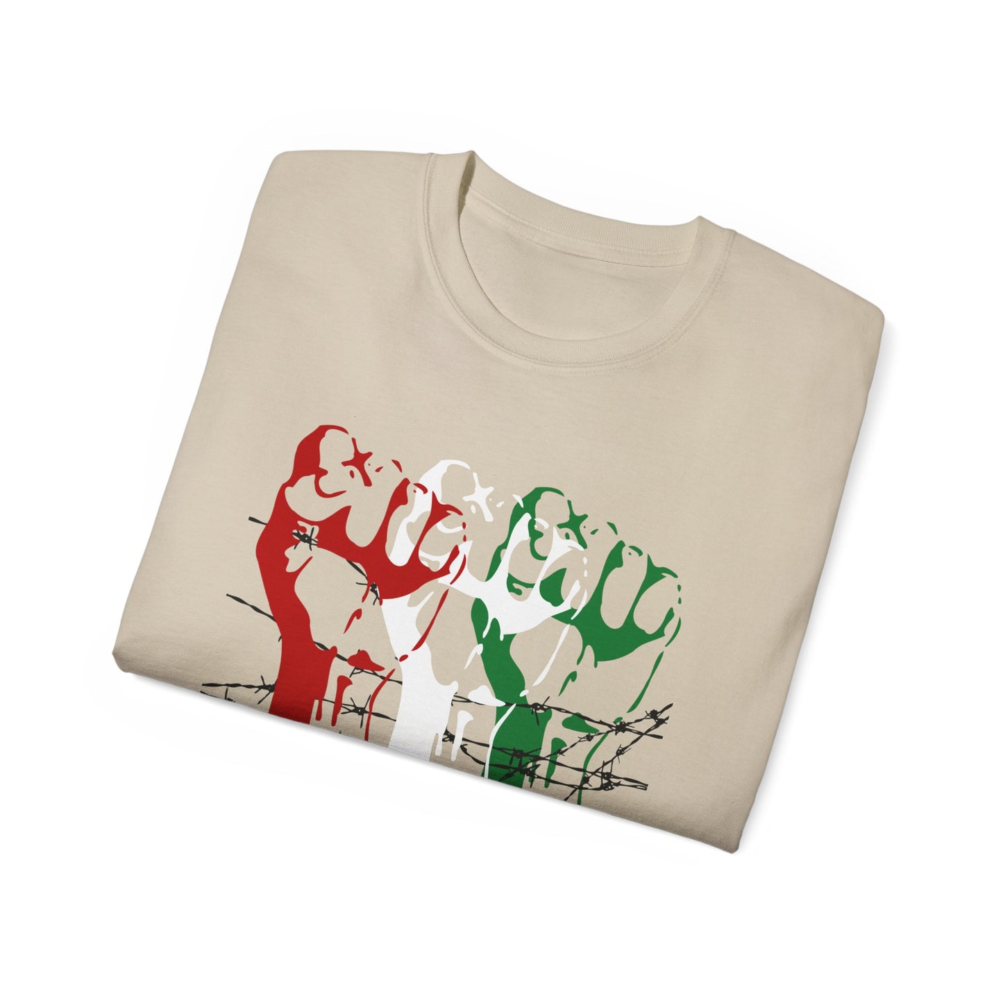 Free Palestine Palestinian Solidarity Flag Unisex Ultra Cotton Tee