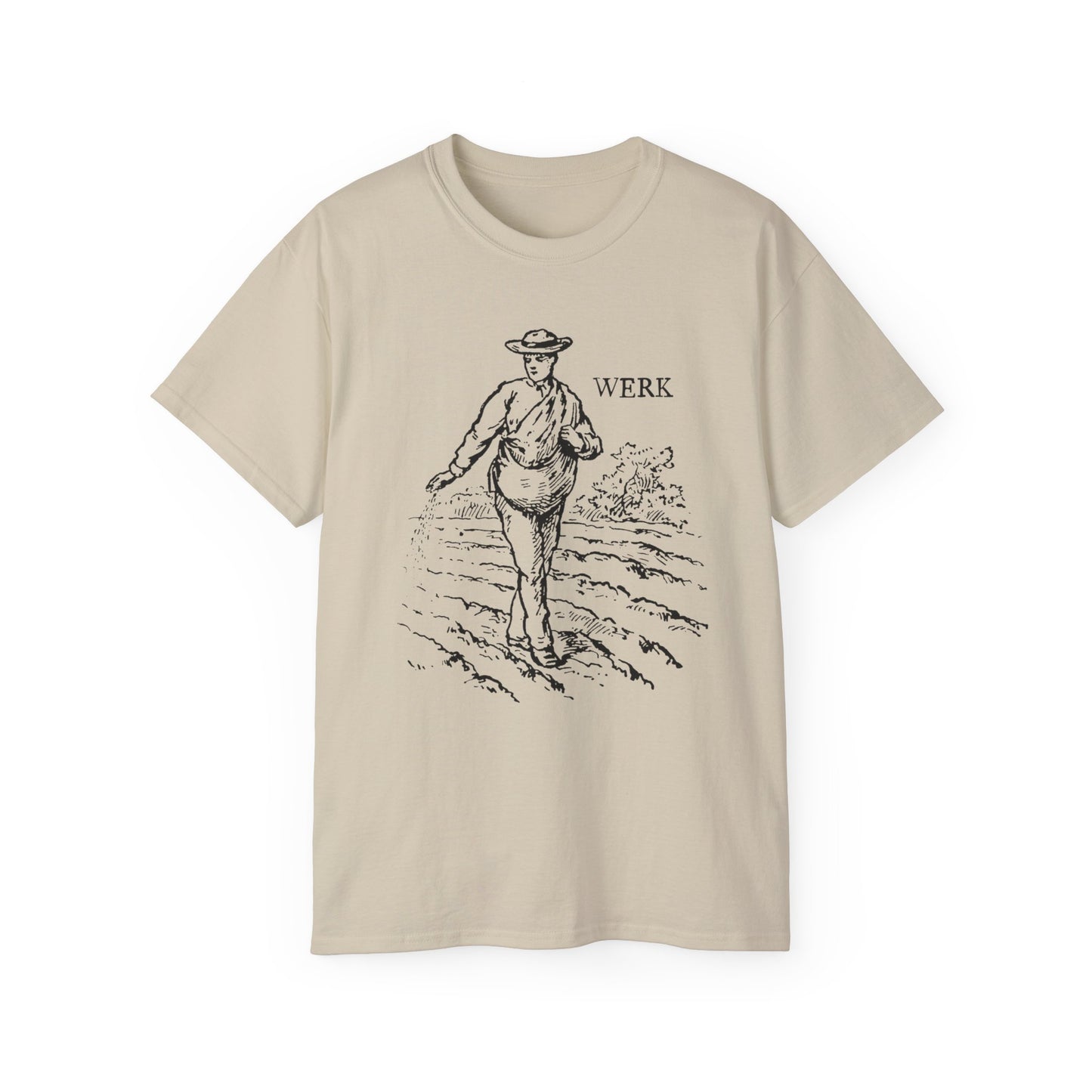 LGBTQ Plus Werk Vintage Farmer Sowing Seeds Gay Lesbian Queer Trans Unisex Ultra Cotton Tee