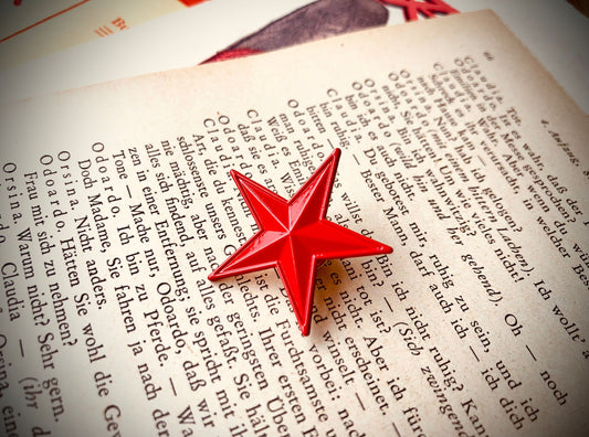 Leftist Red Star Socialist Communist Enamel Pin Badge