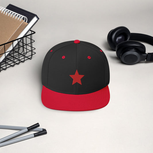 Socialist Solidarity Red Star Snapback Hat Communist Leftist Baseball Cap