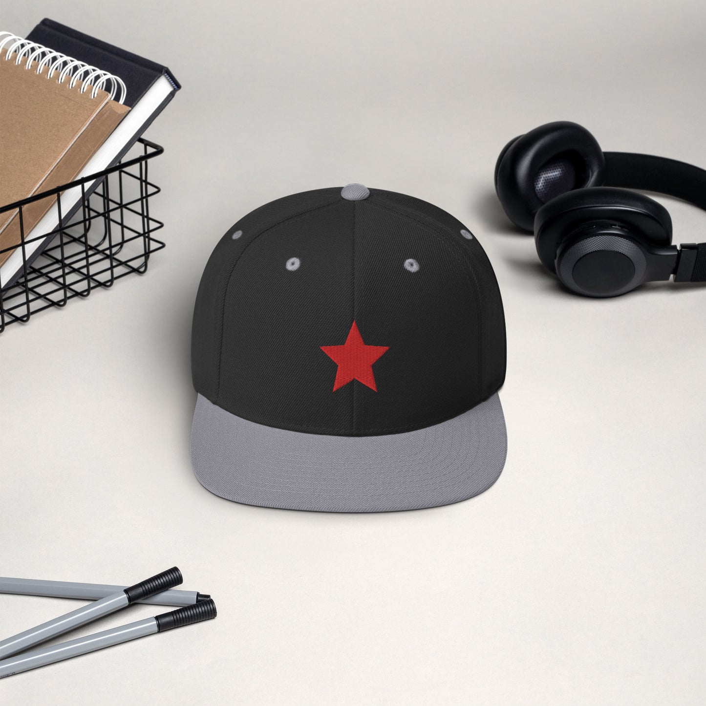 Socialist Solidarity Red Star Snapback Hat Communist Leftist Baseball Cap