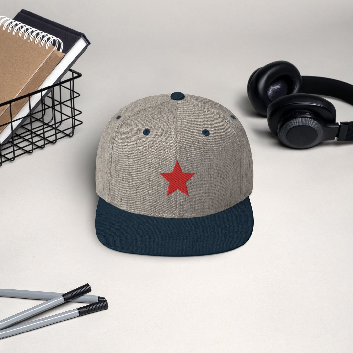 Socialist Solidarity Red Star Snapback Hat Communist Leftist Baseball Cap